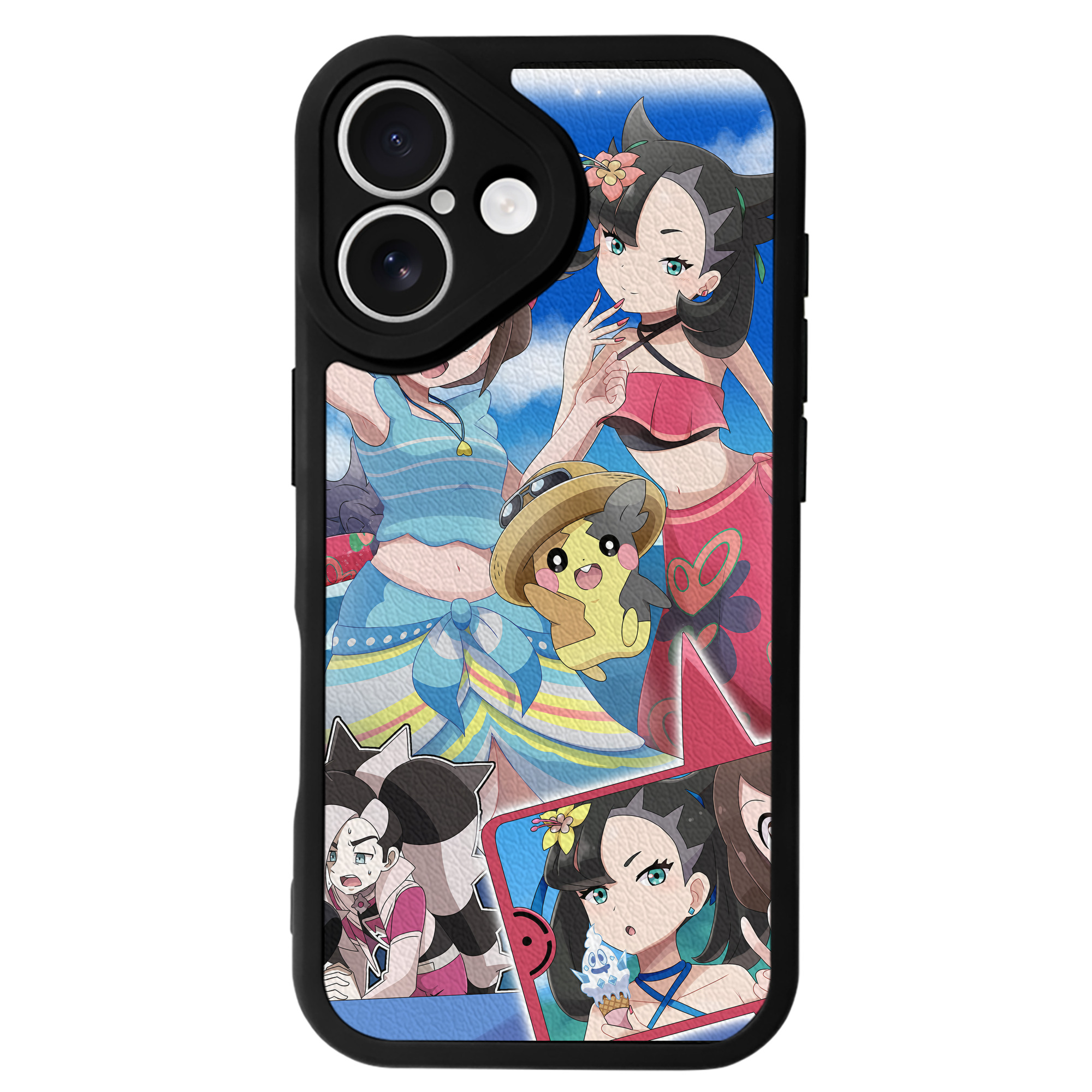 （画像用） ポケットモンスター Pokémon 【iPhone 16シリーズ対応】シリコンスマホケース（レザー調） 材質：シリコン